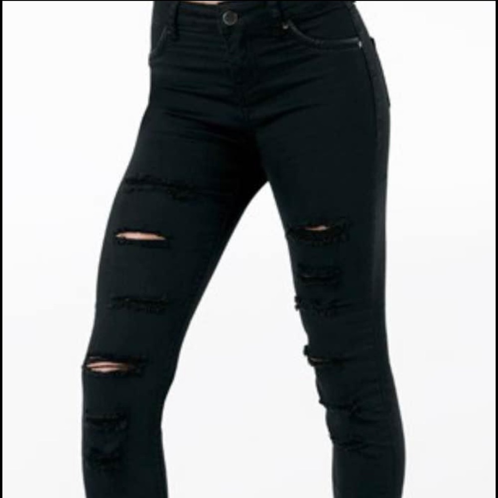 Balera black ripped dance jeans